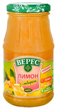 Верес конфітюр  лимон з імбиром 390 г